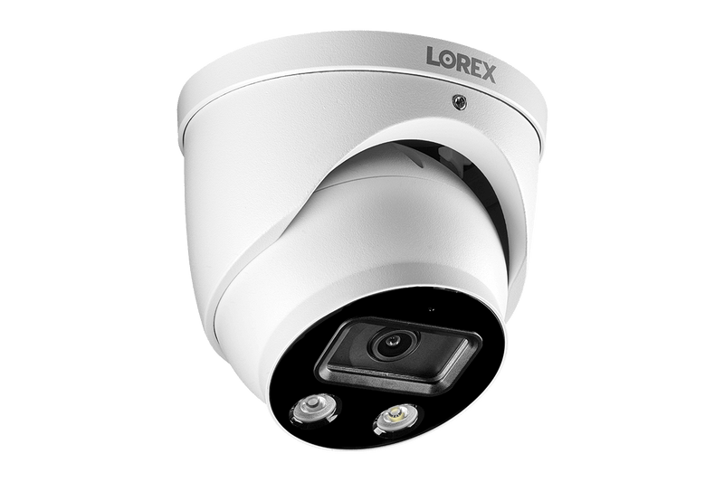16-Channel 4K Ultra HD Fusion NVR IP System with Smart Deterrence Dome Cameras - Lorex Technology Inc.