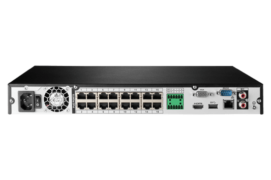16-Channel Fusion NVR System with 4K (8MP) IP Dome Cameras with Listen-In Audio - Lorex Technology Inc.