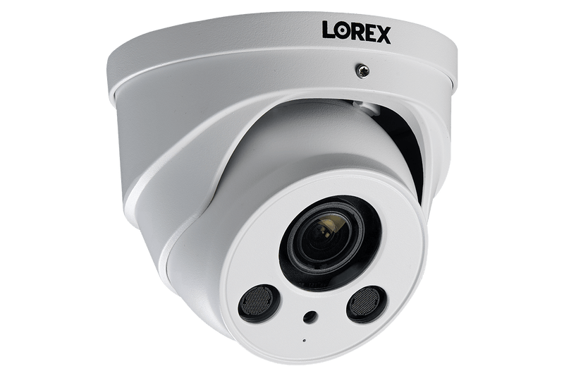 16-Channel NVR System with Eight 4K (8MP) Nocturnal Varifocal Zoom IP Dome Cameras with Listen-In Audio and 250FT Night Vision - Lorex Technology Inc.