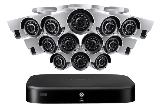 16-Channel Security System with Sixteen 4K (8MP) Cameras featuring Smart Motion Detection and Color Night Vision - Lorex Technology Inc.