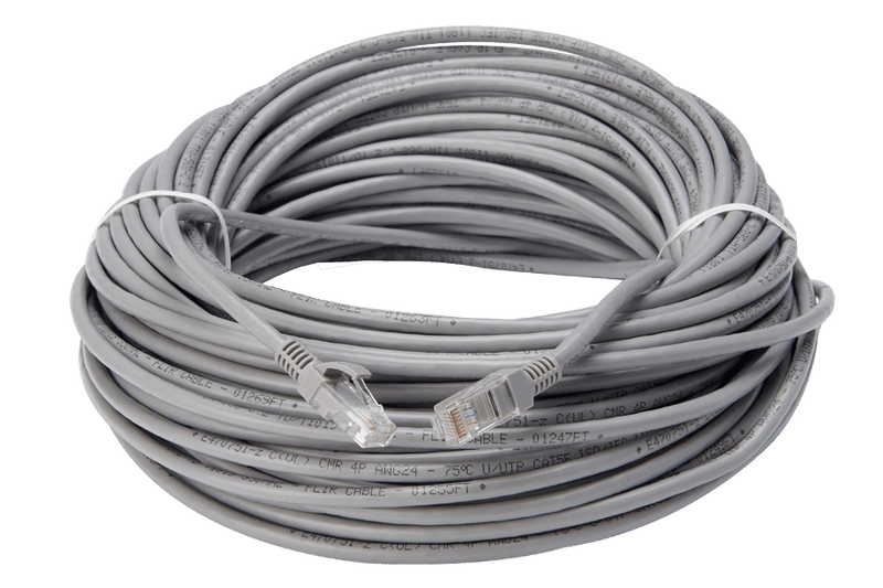 200 foot CAT5e Extension Cables, Fire Resistant and In-Wall Rated, CMR type (Riser) (4-pack) - Lorex Technology Inc.