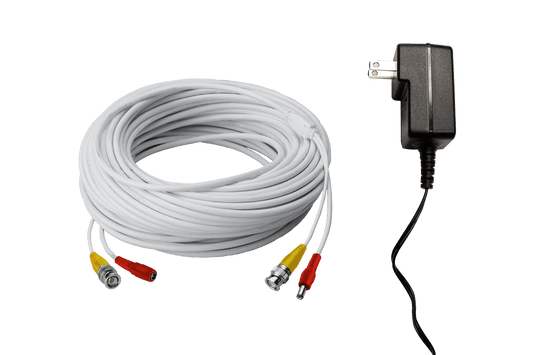 250FT high performance BNC Video/Power Cable & 12V Power Adapter for Lorex security camera systems - Lorex Technology Inc.