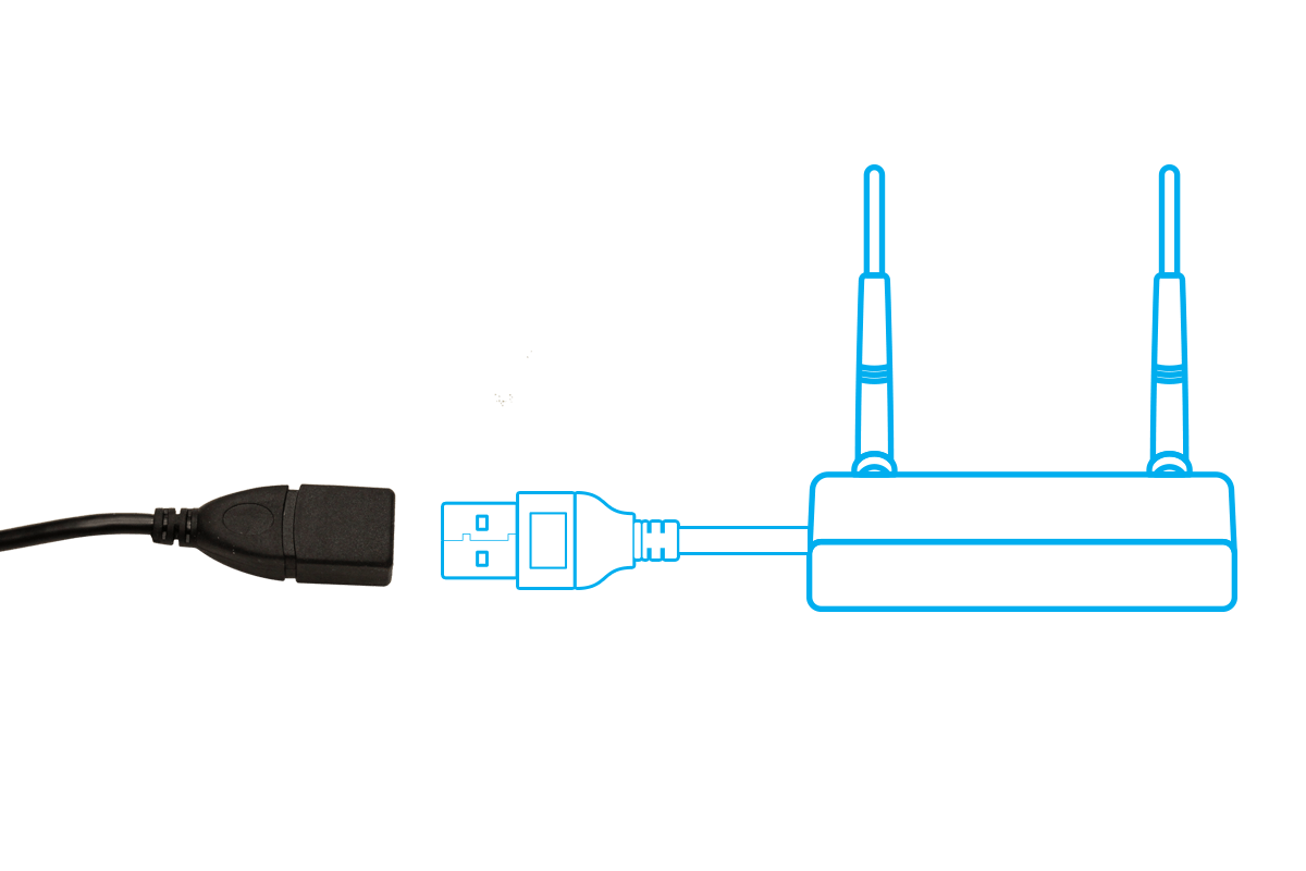 25ft Weatherproof USB Extension Cable for Lorex Wireless Receiver - Lorex Technology Inc.