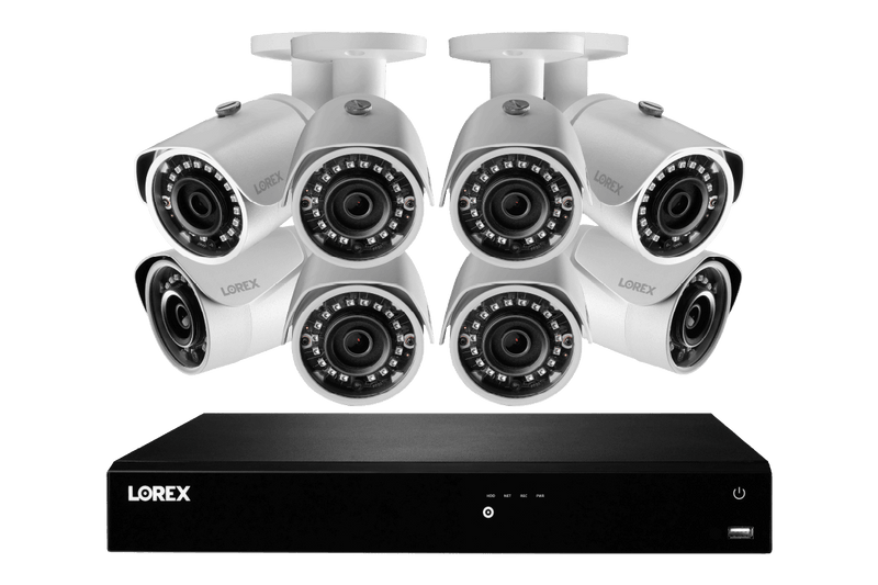 2K HD 16-Channel IP Security System with Eight 2K (5MP) Cameras and Smart Home Voice Control - Lorex Technology Inc.