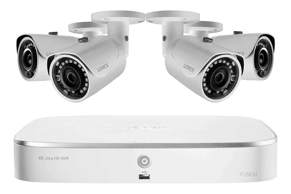 2K HD 8-Channel IP Security System with Four 5MP Cameras and Smart Home Voice Control - Lorex Technology Inc.