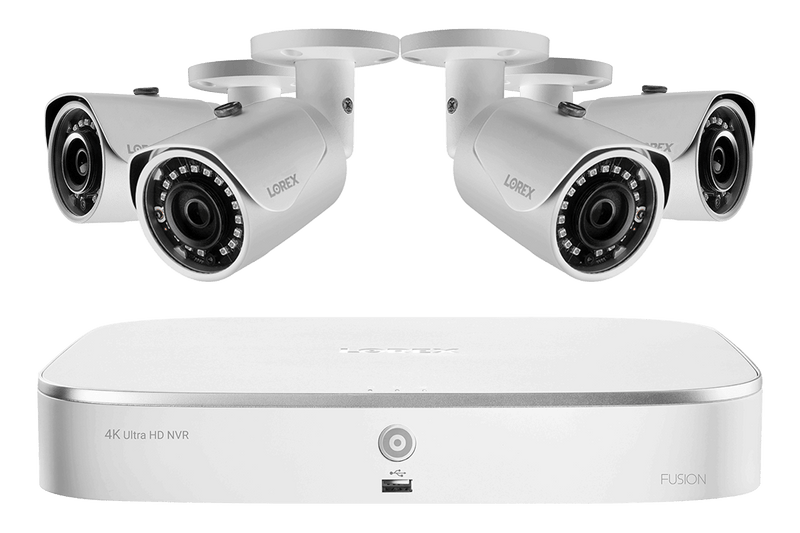 2K HD 8-Channel IP Security System with Four 5MP Cameras and Smart Home Voice Control - Lorex Technology Inc.