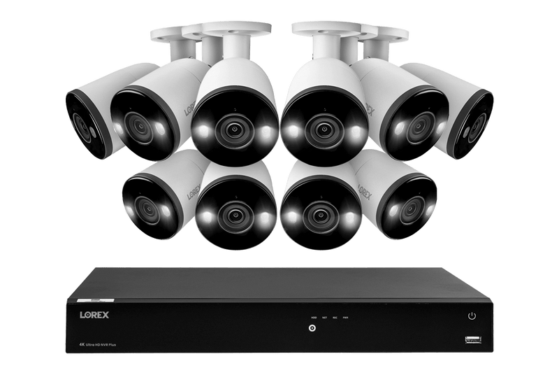 4K 16-Channel 3TB Wired NVR System with Smart Deterrence Cameras - Lorex Technology Inc.