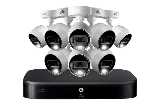 4K 8-channel 2TB Wired DVR System with 8 Active Deterrence Cameras - Lorex Technology Inc.