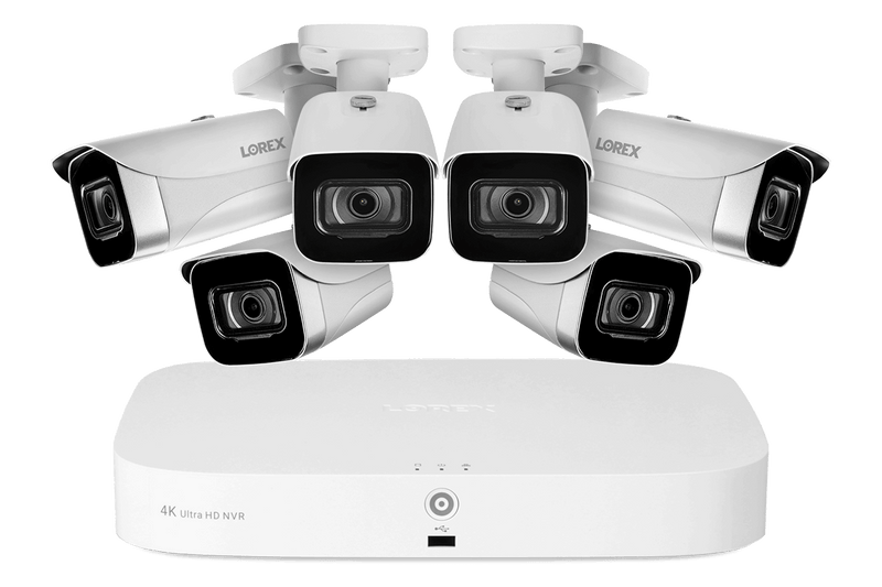 4K 8-channel 2TB Wired NVR System with 6 Cameras - Lorex Technology Inc.