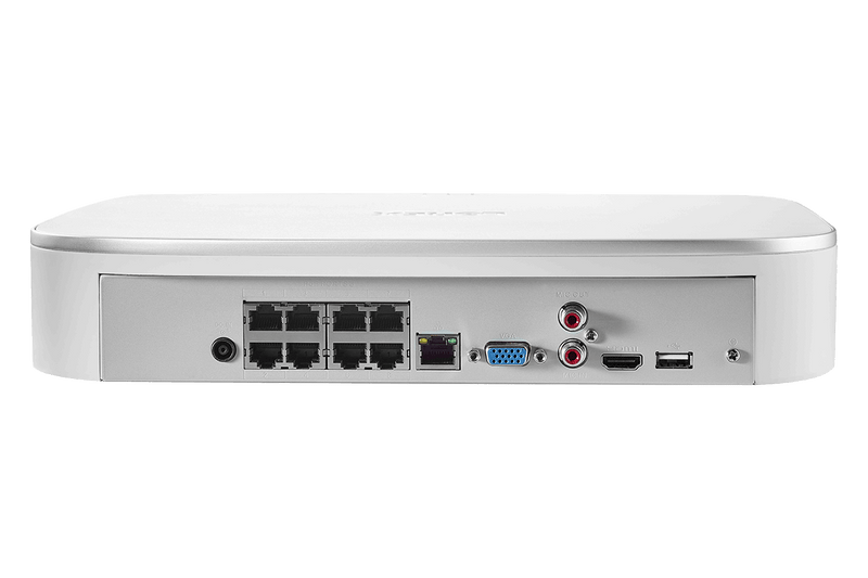 4K 8-channel 2TB Wired NVR System with 8 Smart Deterrence Cameras + Smart Sensor Kit and FREE 1080p Doorbell - Lorex Technology Inc.