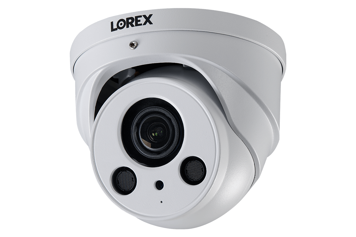 4K Nocturnal IP NVR System with Four Outdoor 4K (8MP) IP Bullet and Four 4K Audio Dome Cameras, 4x Optical Zoom and 250FT Night Vision - Lorex Technology Inc.