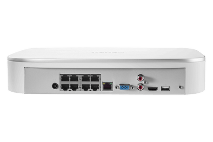 4K Nocturnal IP NVR System with Four Outdoor 4K (8MP) IP Bullet and Four 4K Audio Dome Cameras, 4x Optical Zoom and 250FT Night Vision - Lorex Technology Inc.