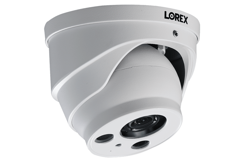 4K Nocturnal Motorized Zoom Lens IP Audio Dome Security Camera - White - Lorex Technology Inc.