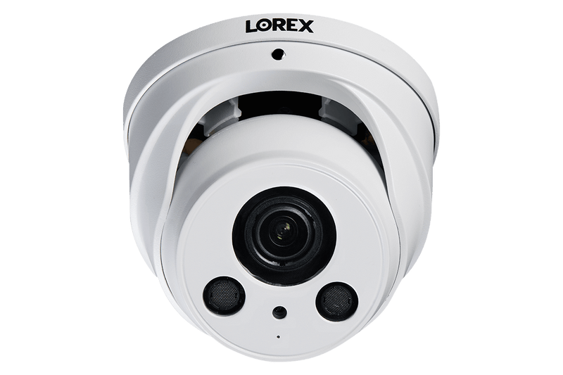 4K Nocturnal Motorized Zoom Lens IP Audio Dome Security Camera - White (4-Pack) - Lorex Technology Inc.