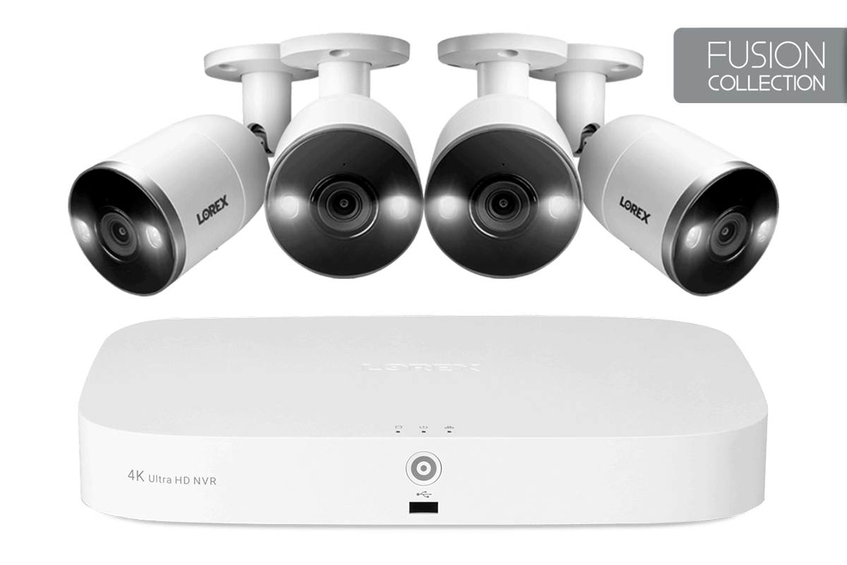 4K Ultra HD IP NVR Security Camera System with 4 IP Cameras