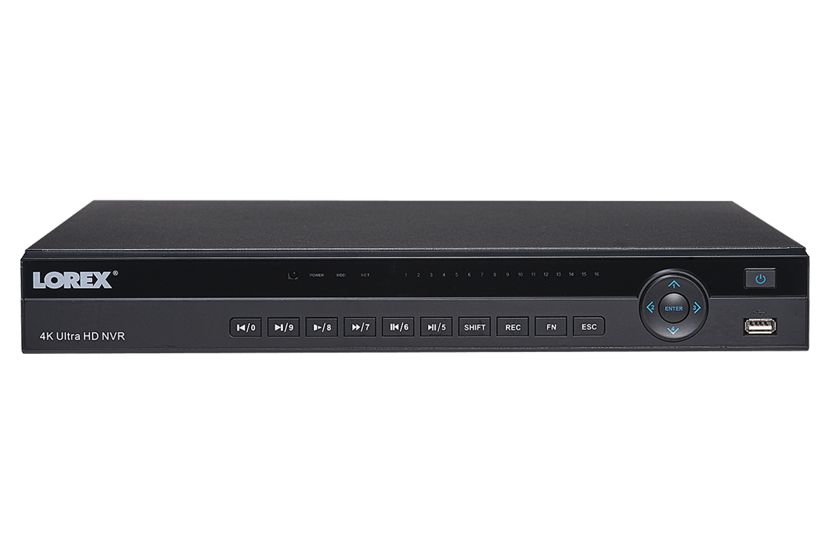 4K Ultra HD 16 Channel Security NVR, 3TB Hard Drive, POE, Records 4K (4 x 1080p) at 30FPS, with Audio Recording - Lorex Technology Inc.