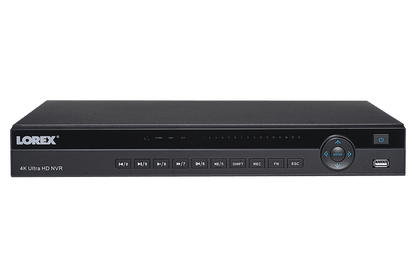 4K Ultra HD 16 Channel Security NVR, 3TB Hard Drive, POE, Records 4K (4 x 1080p) at 30FPS, with Audio Recording - Lorex Technology Inc.