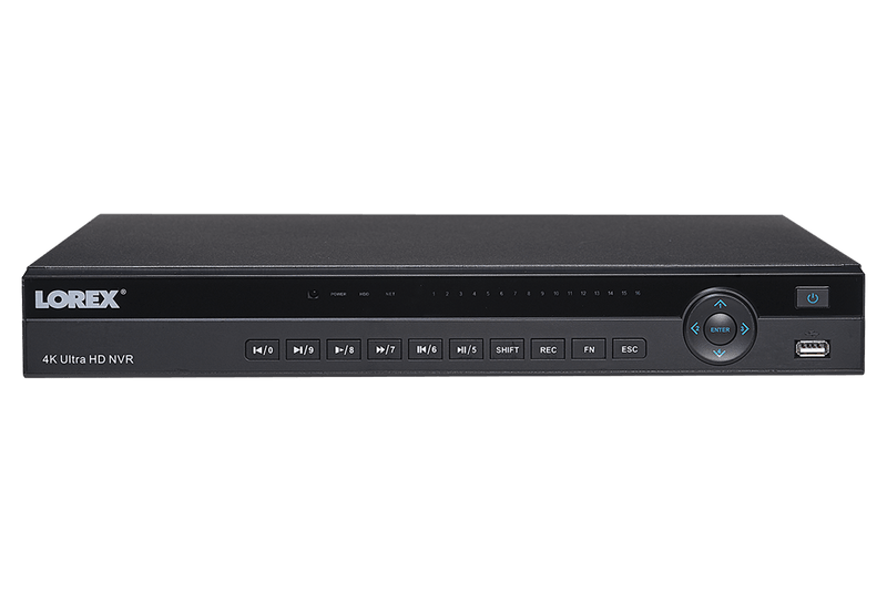 4K Ultra HD 16 Channel Security NVR, 3TB Hard Drive, POE, Records 4K (4 x 1080p) at 30FPS, with Audio Recording - Lorex Technology Inc.