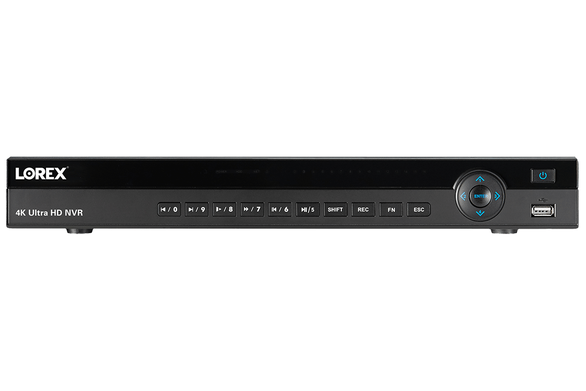 4K Ultra HD 16 Channel Security NVR, 3TB Hard Drive, POE, Records 4K (4 x 1080p) at 30FPS, with Audio Recording - Lorex Technology Inc.