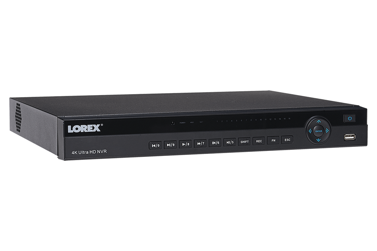 4K Ultra HD 16 Channel Security NVR, 3TB Hard Drive, POE, Records 4K (4 x 1080p) at 30FPS, with Audio Recording - Lorex Technology Inc.
