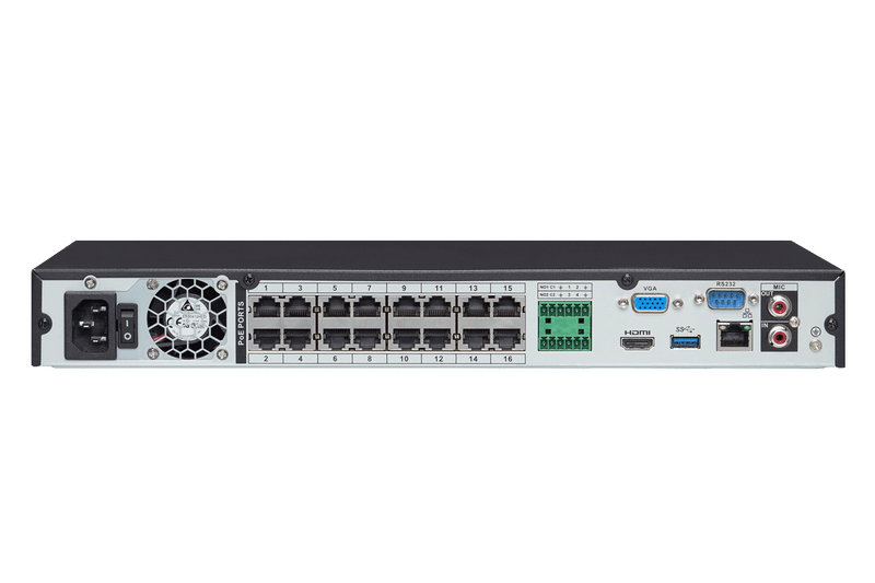4K Ultra HD 32 Channel Security NVR, 6TB Storage, POE, Records 4K (4 x 1080p) at 30FPS with Audio Recording - Lorex Technology Inc.