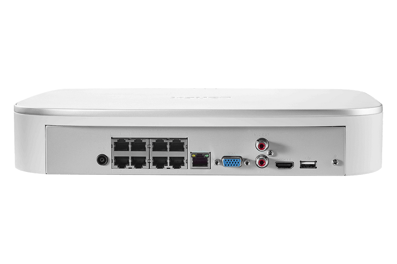 4K Ultra HD 8-Channel Fusion NVR System with 2 Dome and 2 Bullet Smart Deterrence 4K IP Cameras - Lorex Technology Inc.