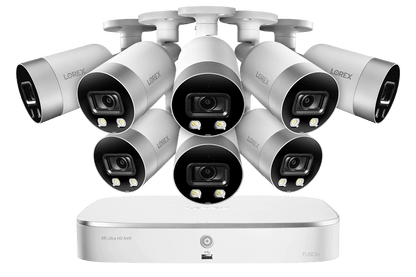 4K Ultra HD 8-Channel IP Security System with 8 Smart Deterrence 4K (8MP) Cameras, Smart Motion Detection and Smart Home Voice Control - Lorex Technology Inc.