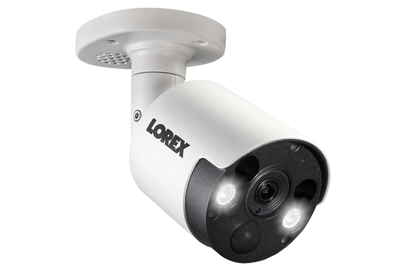 4K Ultra HD IP NVR System with 4 Active Deterrence Security Cameras, 130ft Night Vision - Lorex Technology Inc.