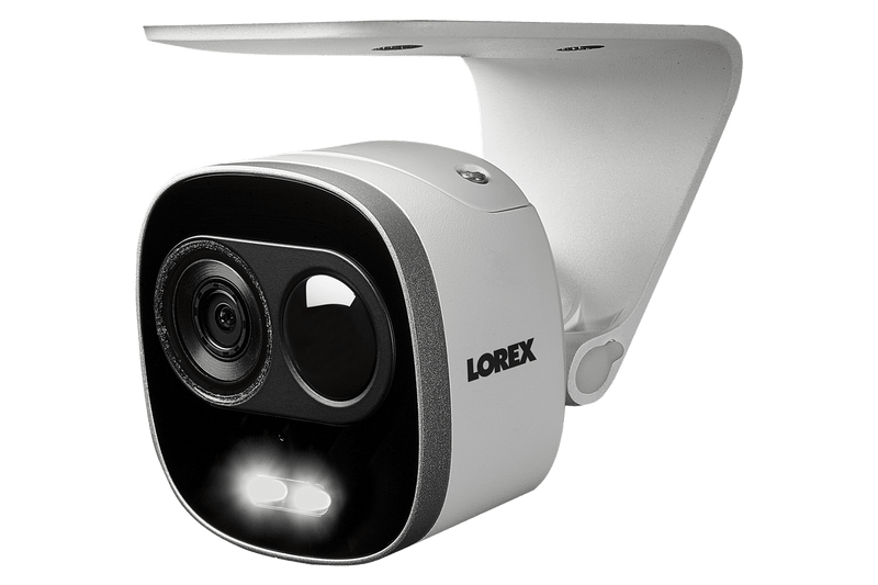 4K Ultra HD IP NVR System with 6 Active Deterrence Security Cameras, 130ft Night Vision - Lorex Technology Inc.