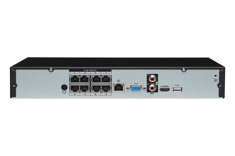 4K Ultra HD IP NVR System with 6 Active Deterrence Security Cameras, 130ft Night Vision - Lorex Technology Inc.