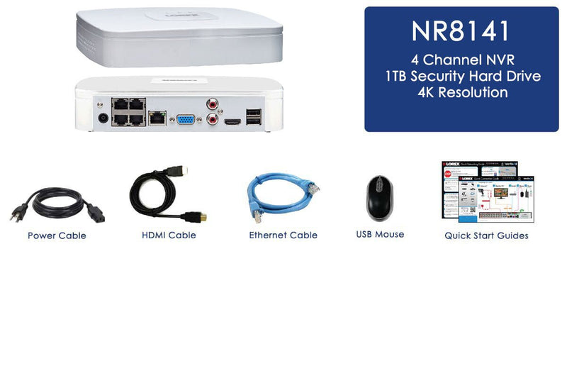 4K ULTRA HD NVR with 4 Channels and Lorex Cloud - Lorex Technology Inc.