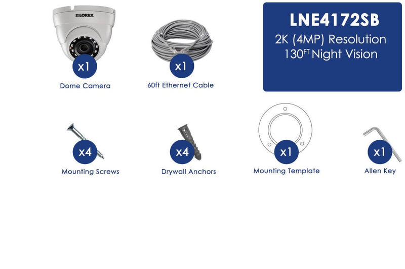4MP High Definition IP Camera with Color Night Vision (Dome) - Lorex Technology Inc.