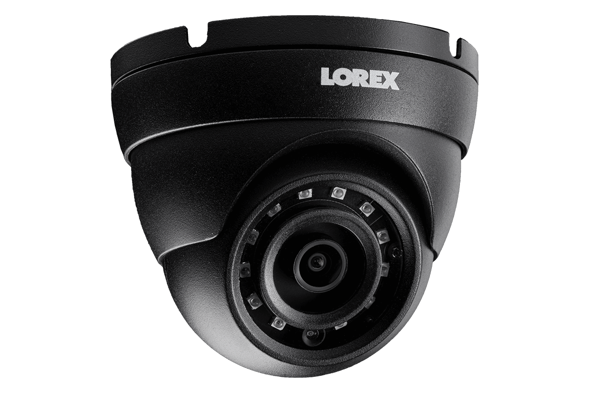 4MP Metal Dome Camera with 150FT Color Night Vision, HEVC, Black (4-pack) - Lorex Technology Inc.