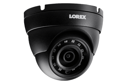 4MP Metal Dome Camera with 150FT Color Night Vision, HEVC, Black (4-pack) - Lorex Technology Inc.