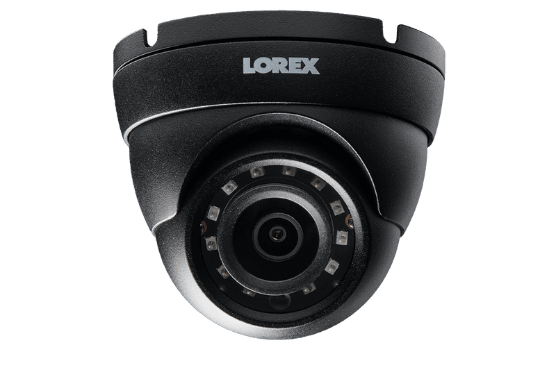 4MP Metal Dome Camera with 150FT Color Night Vision, HEVC, Black (4-pack) - Lorex Technology Inc.