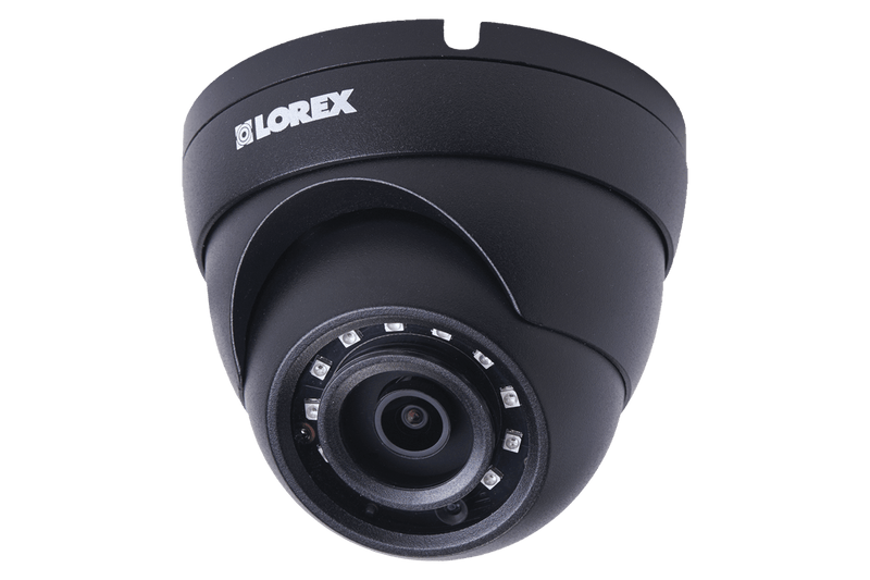 4MP Metal Dome Camera with 150FT Color Night Vision, HEVC, Black (4-pack) - Lorex Technology Inc.