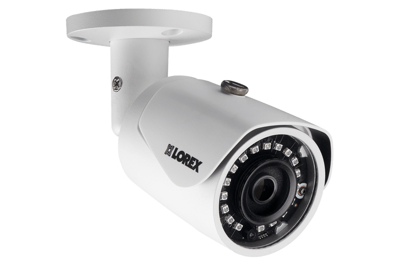 4MP Outdoor Metal Camera with 130FT Color Night Vision-White - Lorex Technology Inc.