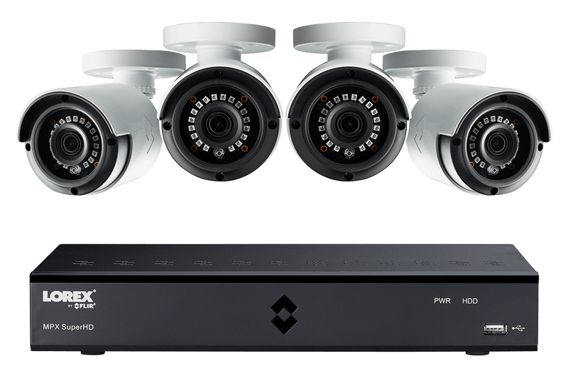 4MP Super HD 4 Channel Security System with 4 Super HD 4MP Cameras - Lorex Technology Inc.