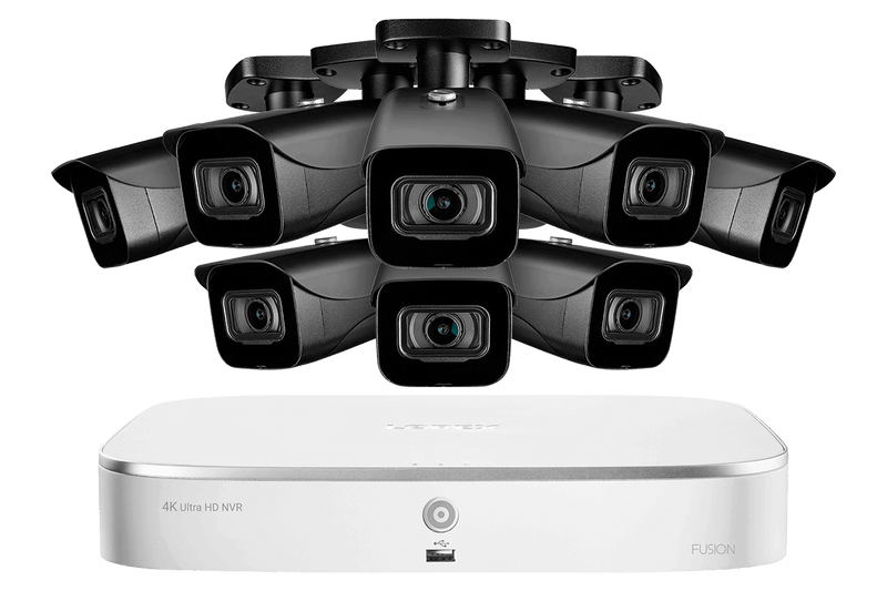8-Channel 4K Ultra HD IP NVR System with Eight 4K (8MP) Smart IP Cameras - Lorex Technology Inc.