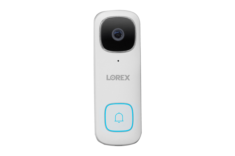8-Channel NVR Fusion System with Four 4K (8MP) IP Cameras, 2K Wi-Fi Video Doorbell, and Smart Sensor Starter Kit - Lorex Technology Inc.