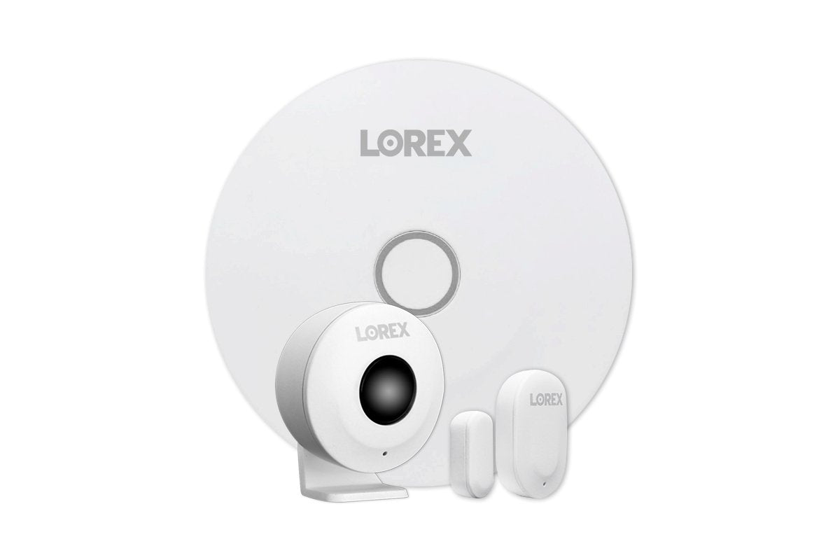 8-Channel NVR Fusion System with Four 4K (8MP) IP Cameras, 2K Wi-Fi Video Doorbell, and Smart Sensor Starter Kit - Lorex Technology Inc.