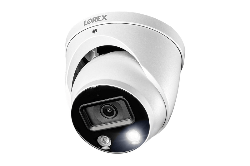 8-Channel NVR Fusion System with Six 4K HD Smart Deterrence IP Dome Cameras, 2K Wi-Fi Video Doorbell, Wi-Fi Floodlight Camera and Smart Sensor Starter Kit - Lorex Technology Inc.
