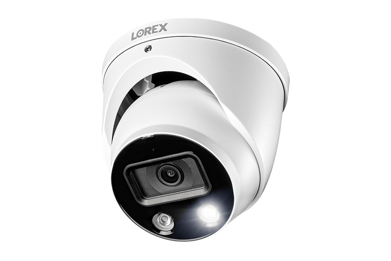 8-Channel NVR Fusion System with Six 4K Smart Deterrence IP Dome Security Cameras, Wi-Fi Floodlight and Indoor Camera - Lorex Technology Inc.