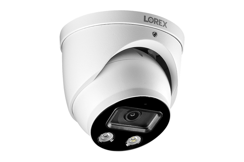 8-Channel NVR Fusion System with Six 4K Smart Deterrence IP Dome Security Cameras, Wi-Fi Floodlight and Indoor Camera - Lorex Technology Inc.