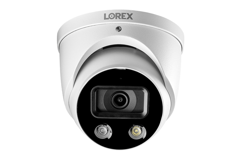 8-Channel NVR Fusion System with Six 4K Smart Deterrence IP Dome Security Cameras, Wi-Fi Floodlight and Indoor Camera - Lorex Technology Inc.