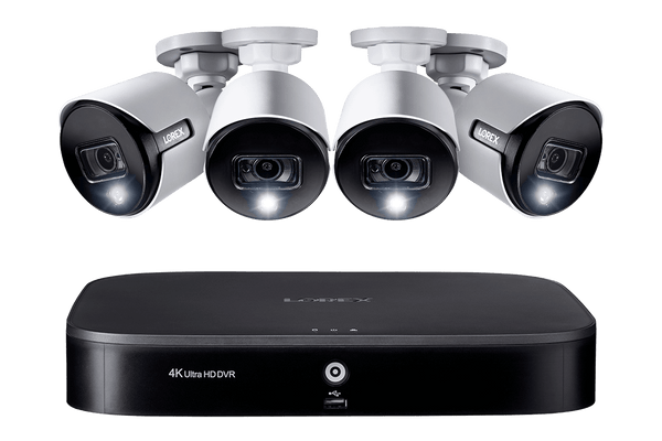 8-channel Smart DVR System with Four 2K (5MP) Deterrence Security Cameras - Lorex Technology Inc.