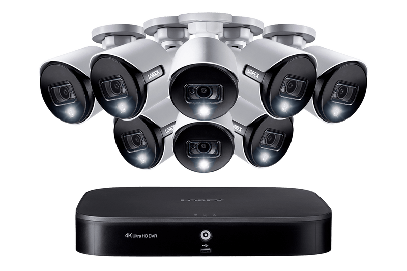 DEAL OF THE DAY! 8-channel Smart DVR System with Eight 2K (5MP) Deterrence Security Cameras - Lorex Technology Inc.