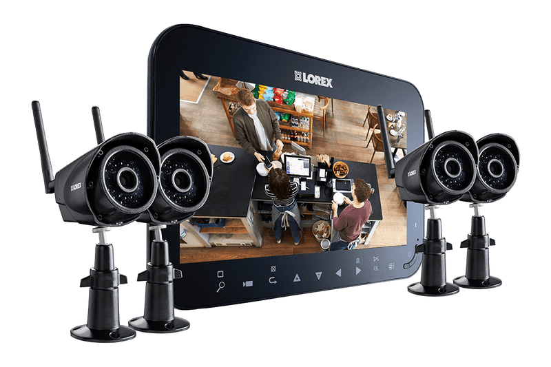 Home security camera system with 7inch monitor and 4 wireless cameras - Lorex Technology Inc.