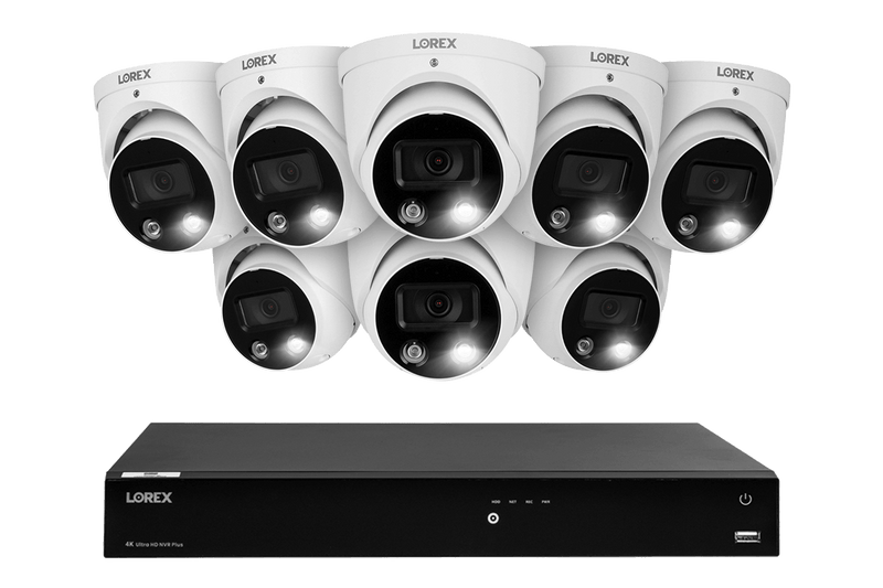 Lorex 16-channel Fusion NVR System with 8 Smart Deterrence Security Cameras - Lorex Technology Inc.