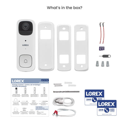 Lorex 2K Battery Video Doorbell and 4K Spotlight Indoor/Outdoor Wi-Fi 6 Security Camera - Lorex Technology Inc.